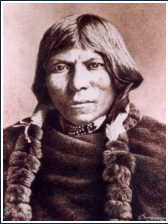 L'indien - dessin au spia - taille : 35 x 25cm (indisponible)