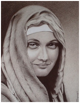 L'inconnu - dessin au sépia - taille : 31 x 24cm (indisponible)