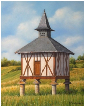 Pigeonnier à Lempaut - pastel sec - taille : 24 x 30 cm (indisponible)