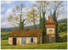 Pigeonnier à Merville (Hte-garonne) - pastel sec - taille : 40 x 30 cm (disponible)