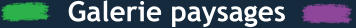 Galerie paysages